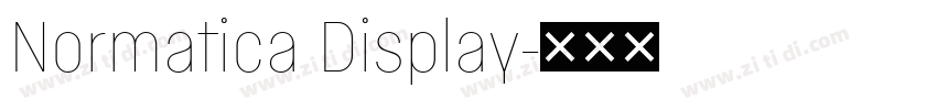 Normatica Display字体转换
